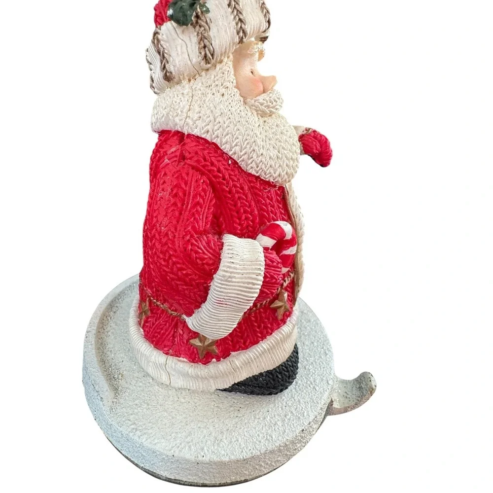 Santa Claus Stocking Hanger Cardinal Birdhouse Texture‎ Resin mantle decor